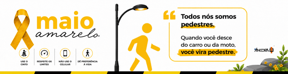 Maio Amarelo | Banner | Campanha Posicionamento e Conscientização