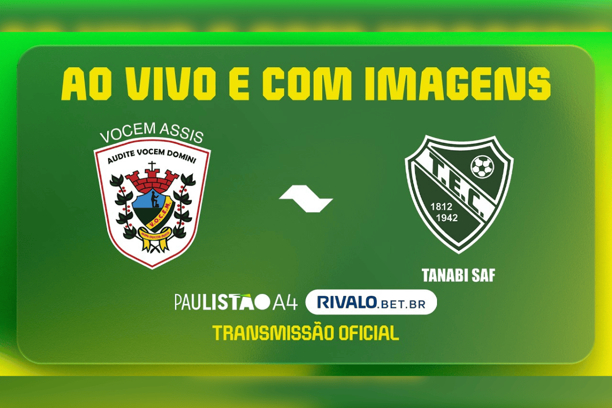 Futebol ao vivo: Vocem x Tanabi | Rodada 10 | Paulistão A4